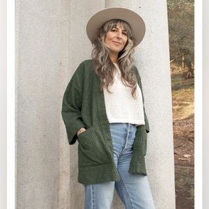Curator SF Jules Cardigan, Moss, 2XL